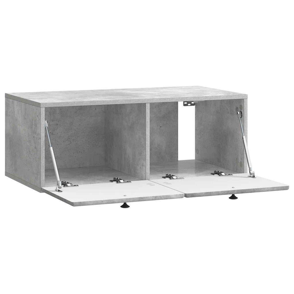 Mobile Porta TV da Muro 78,5 x 41 x 30 cm Grigio Cemento