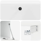 Mobile Porta TV da Muro 78,5 x 41 x 30 cm Bianco Lucido