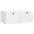 Mobile Porta TV da Muro 78,5 x 41 x 30 cm Bianco Lucido