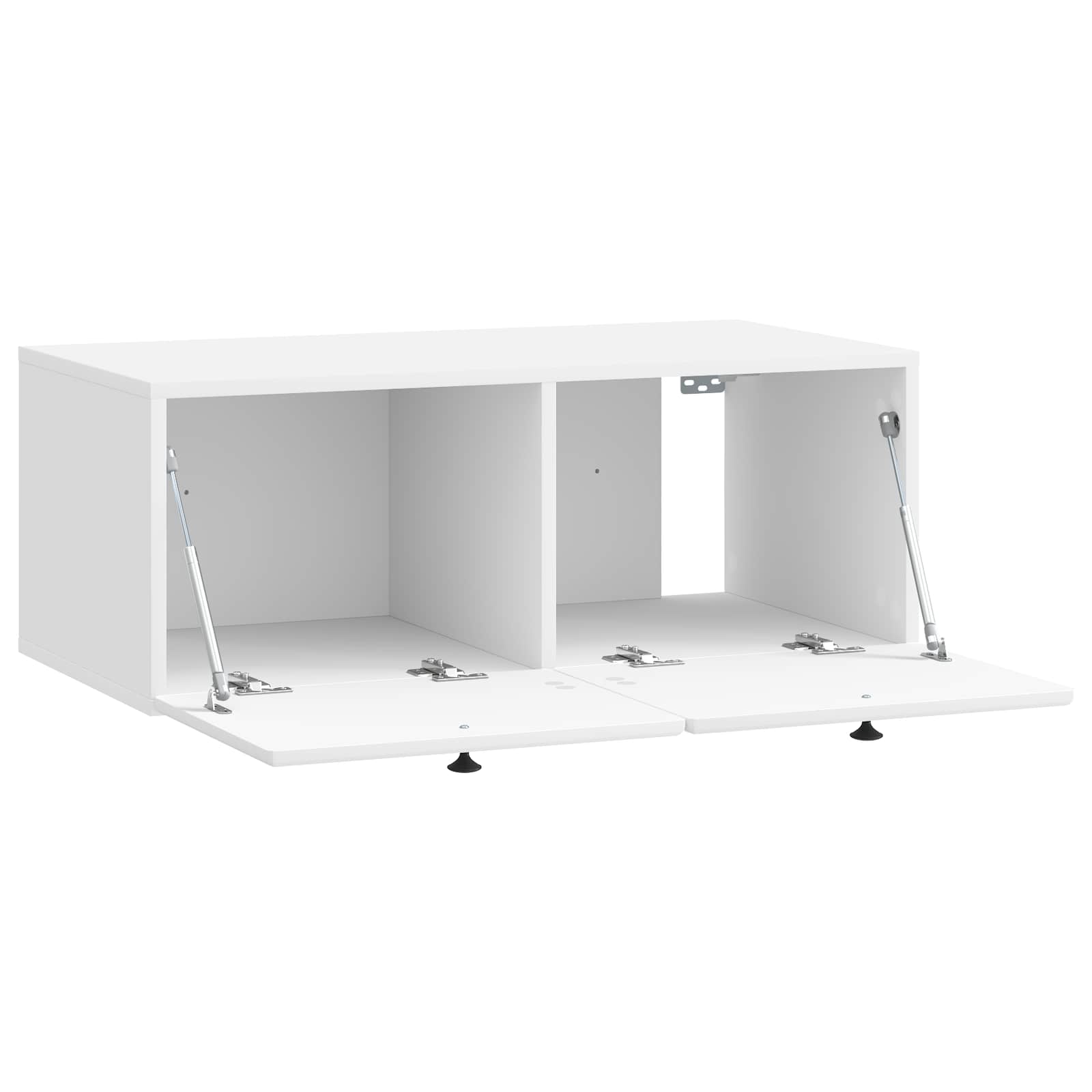 Mobile Porta TV da Muro 78,5 x 41 x 30 cm Bianco Lucido