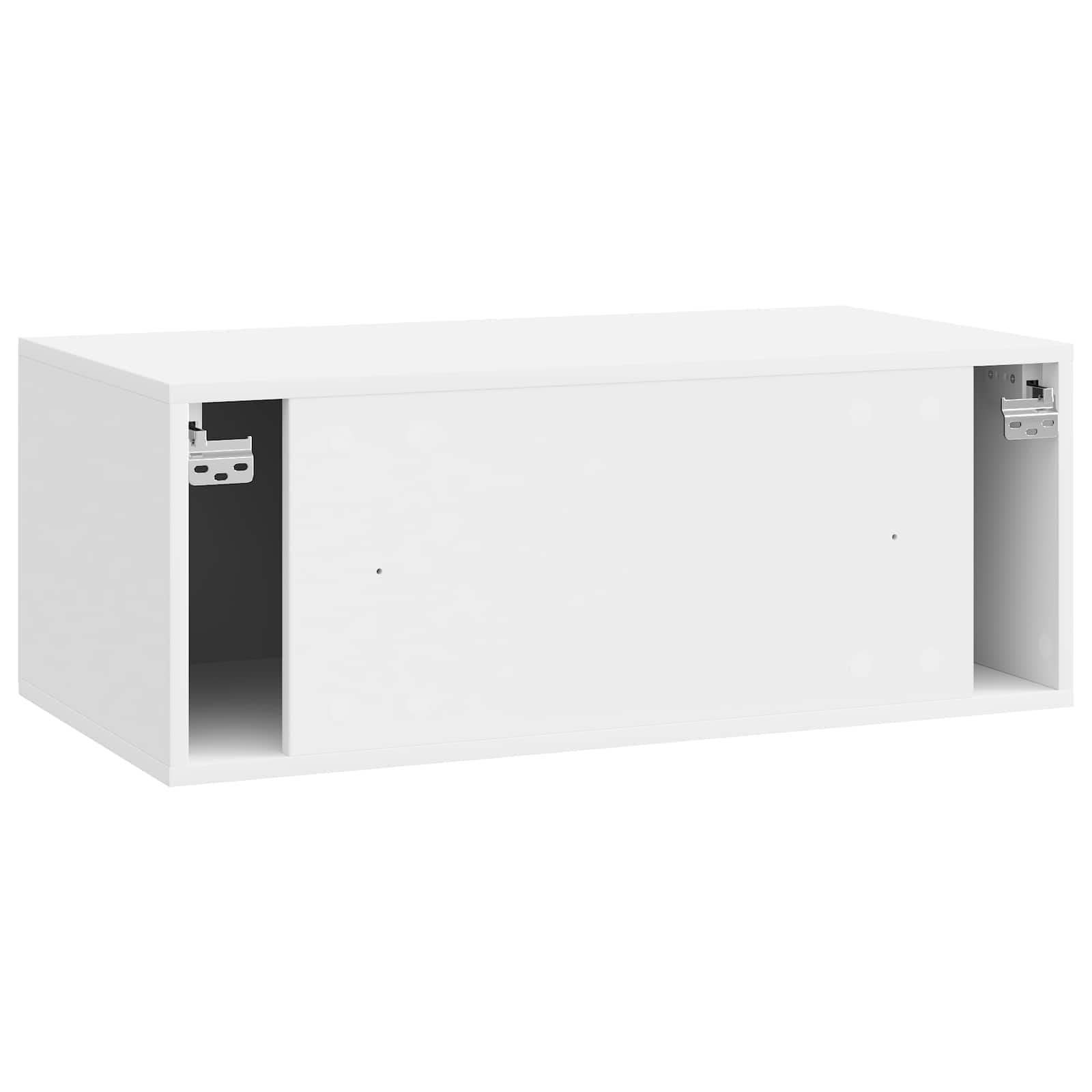Mobile Porta TV da Muro 78,5 x 41 x 30 cm Bianco Lucido