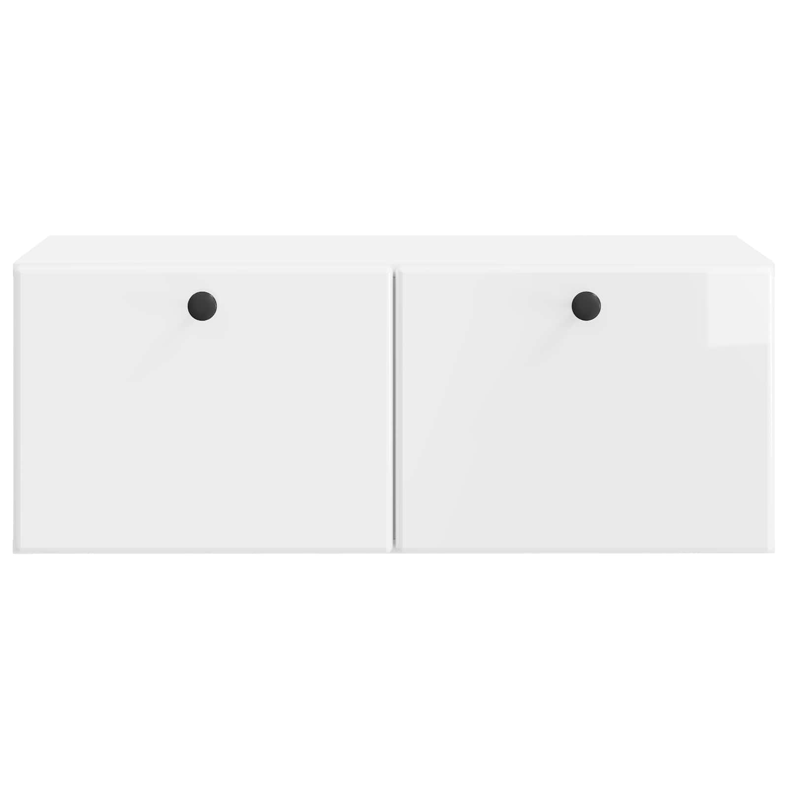 Mobile Porta TV da Muro 78,5 x 41 x 30 cm Bianco Lucido