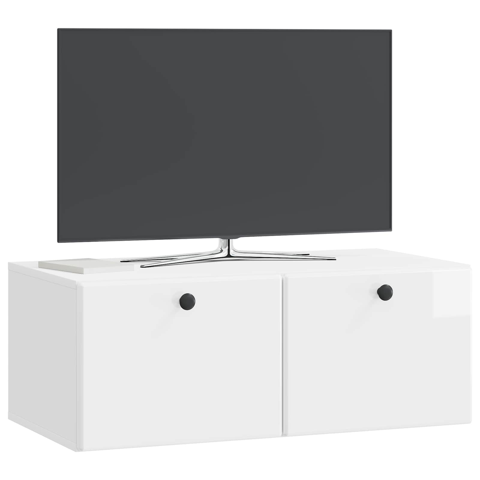 Mobile Porta TV da Muro 78,5 x 41 x 30 cm Bianco Lucido