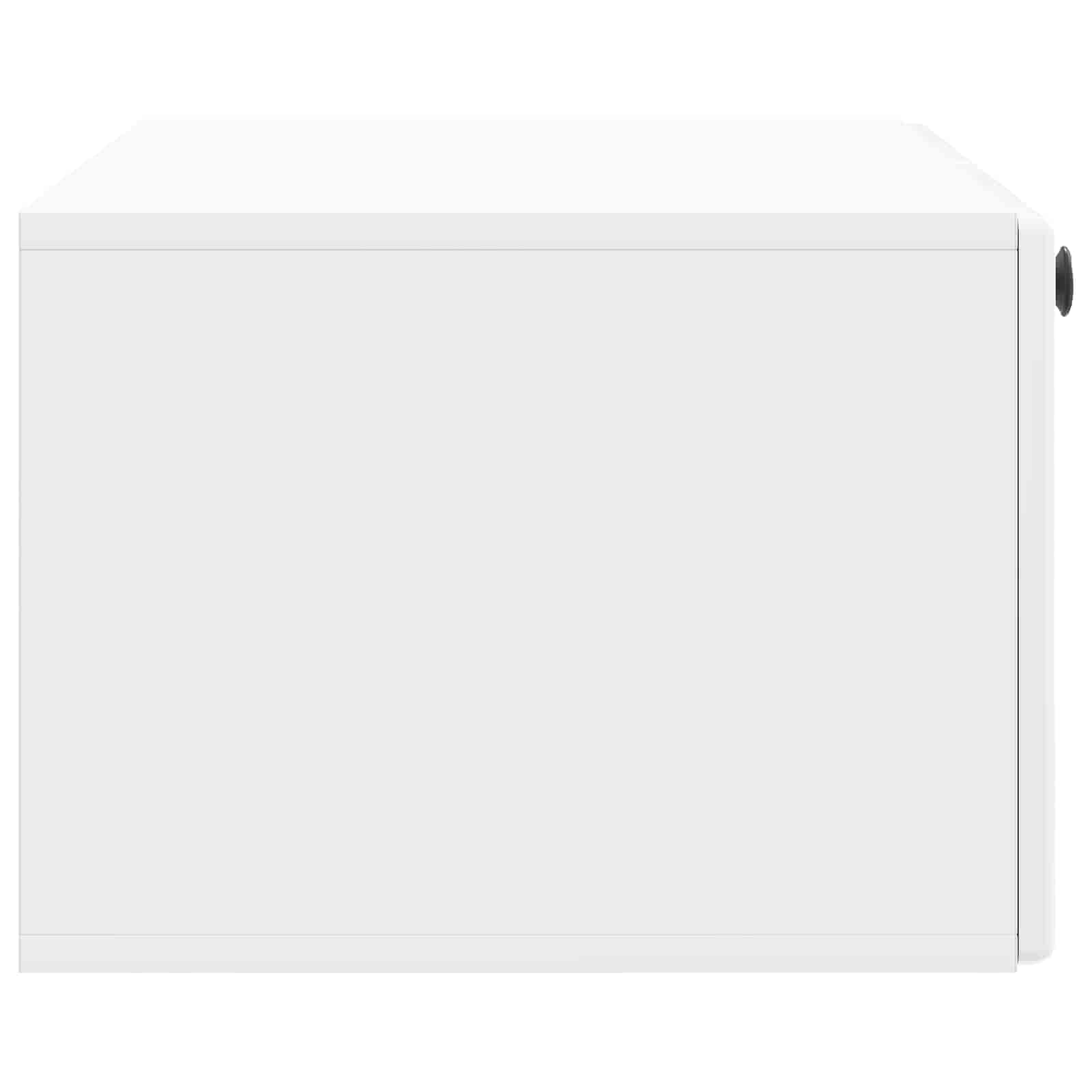 Mobile Porta TV da Muro 78,5 x 41 x 30 cm Bianco Lucido