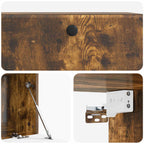 Mobile Porta TV da Muro 78,5 x 41 x 30 cm Rovere Fumo