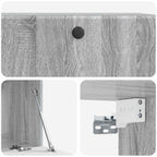 Mobile Porta TV da Muro 78,5 x 41 x 30 cm Sonoma grigio