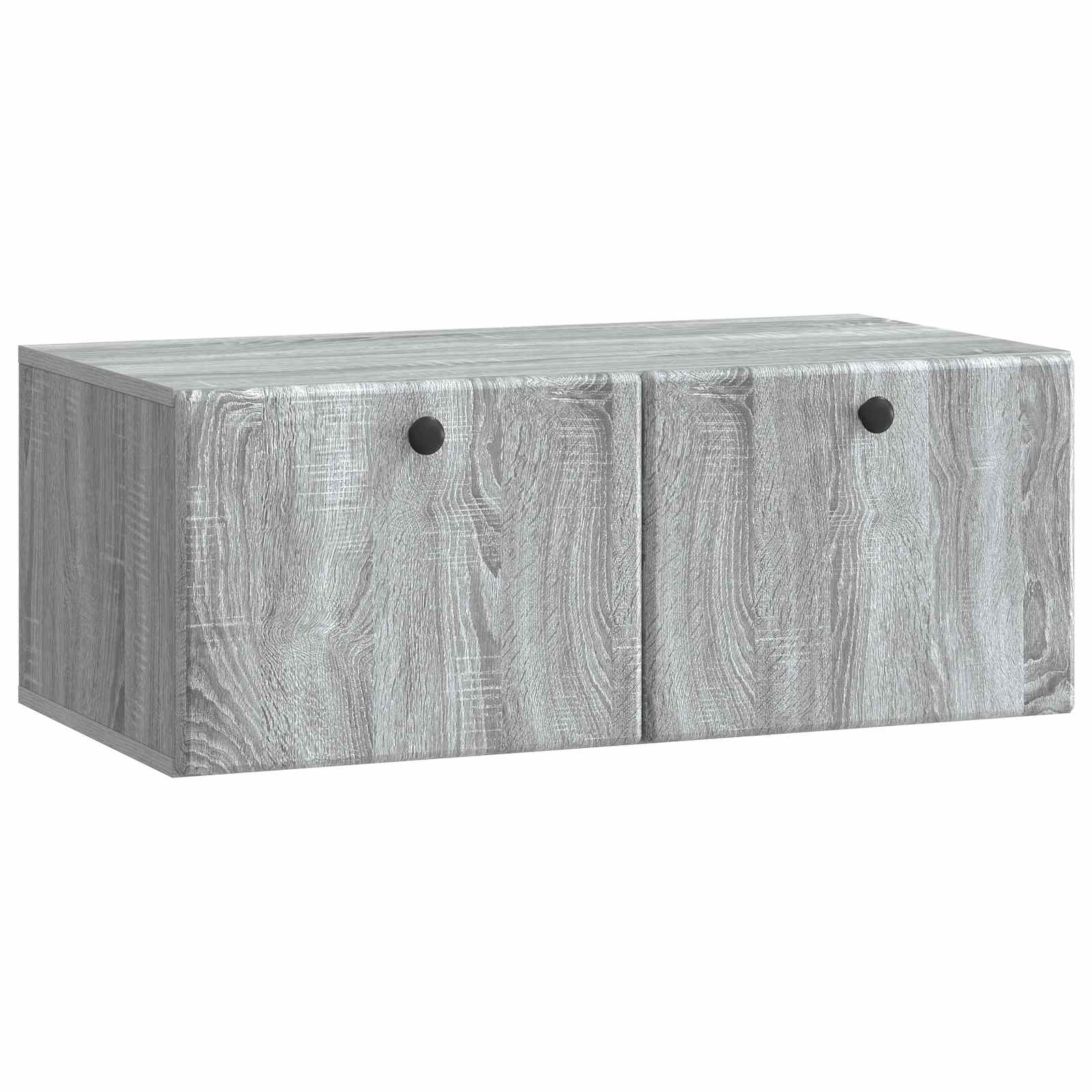 Mobile Porta TV da Muro 78,5 x 41 x 30 cm Sonoma grigio