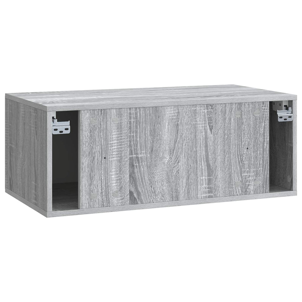 Mobile Porta TV da Muro 78,5 x 41 x 30 cm Sonoma grigio