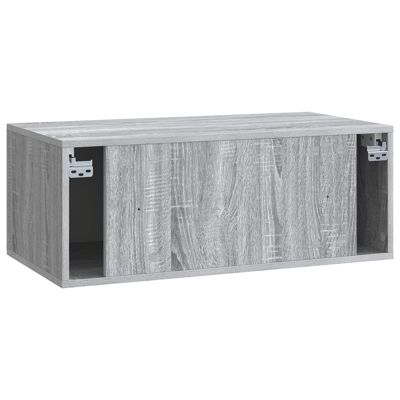 Mobile Porta TV da Muro 78,5 x 41 x 30 cm Sonoma grigio
