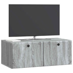 Mobile Porta TV da Muro 78,5 x 41 x 30 cm Sonoma grigio