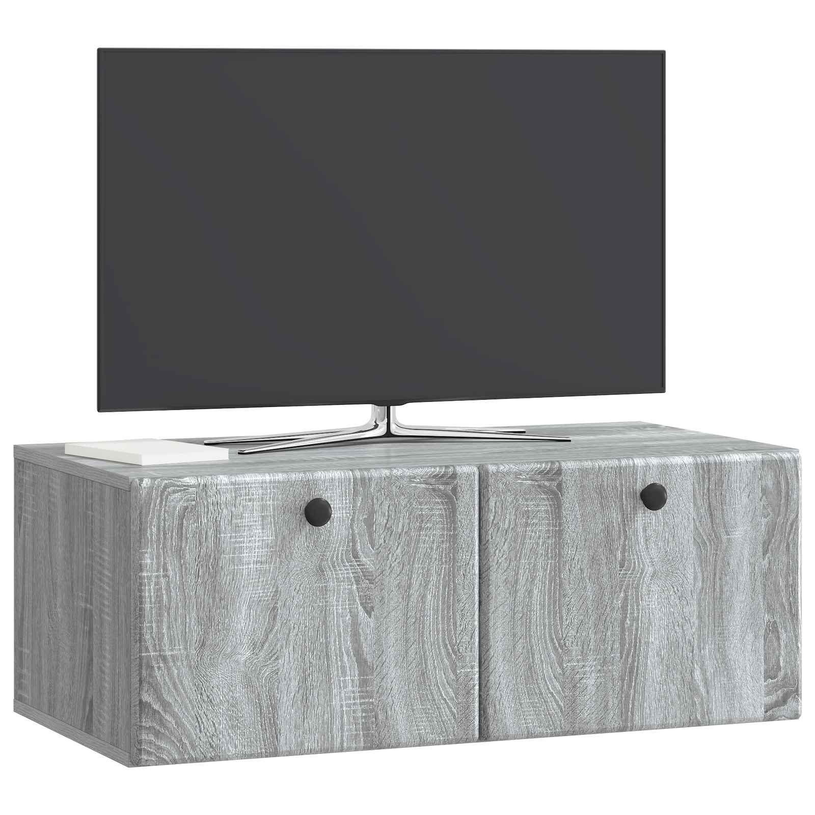 Mobile Porta TV da Muro 78,5 x 41 x 30 cm Sonoma grigio