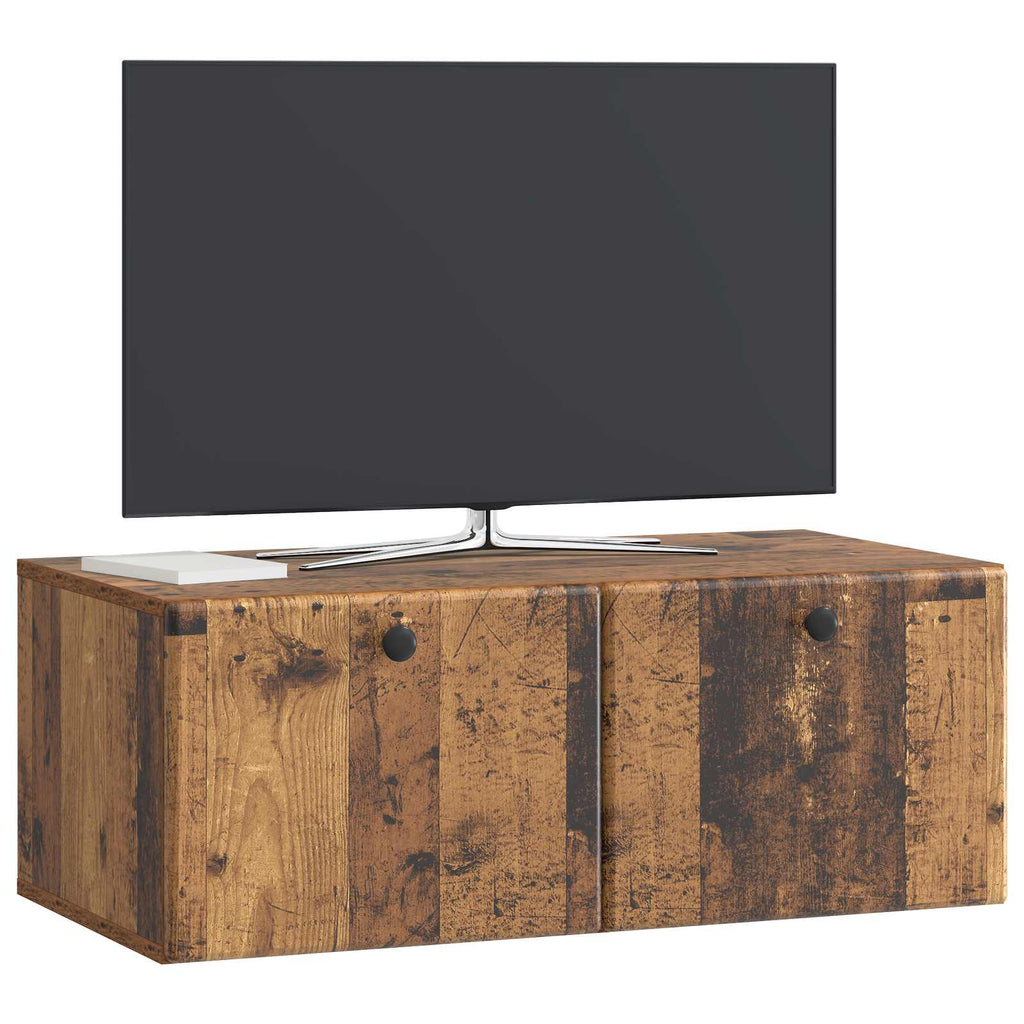 Mobile Porta TV da Muro 78,5 x 41 x 30 cm Legno antico