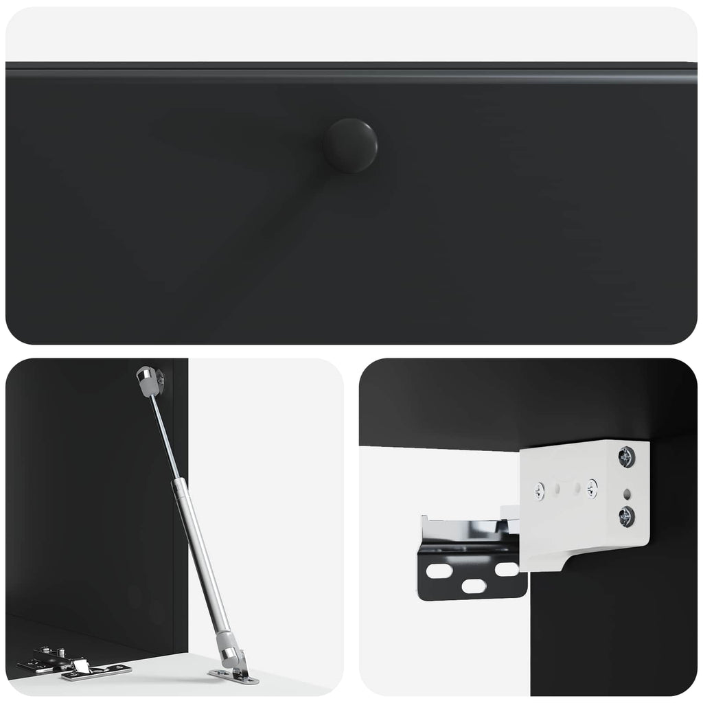 Mobile Porta TV da Muro 98 x 41 x 30 cm Nero