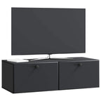Mobile Porta TV da Muro 98 x 41 x 30 cm Nero
