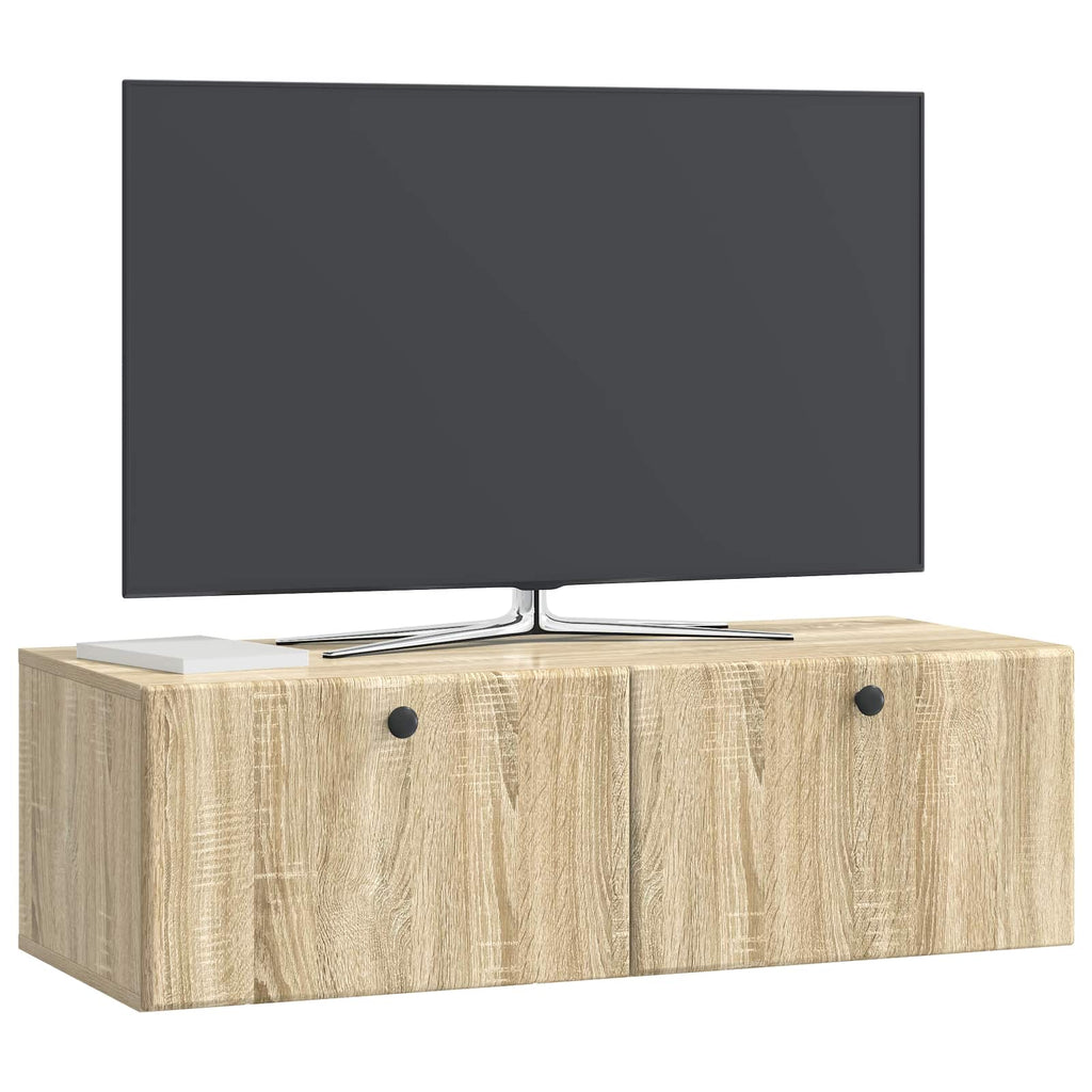 Mobile Porta TV da Muro 98 x 41 x 30 cm Rovere Sonoma
