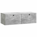 Mobile Porta TV da Muro 98 x 41 x 30 cm Grigio Cemento