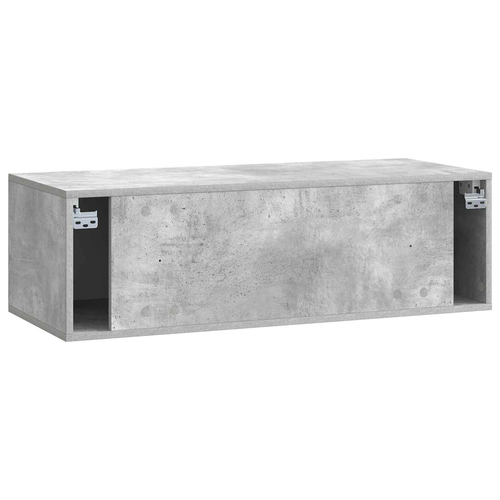 Mobile Porta TV da Muro 98 x 41 x 30 cm Grigio Cemento