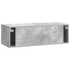 Mobile Porta TV da Muro 98 x 41 x 30 cm Grigio Cemento