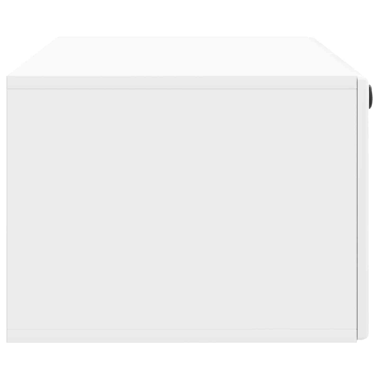 Mobile Porta TV da Muro 98 x 41 x 30 cm Bianco Lucido