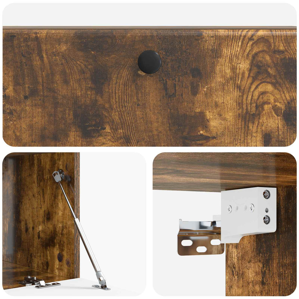 Mobile Porta TV da Muro 98 x 41 x 30 cm Rovere Fumo