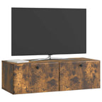 Mobile Porta TV da Muro 98 x 41 x 30 cm Rovere Fumo