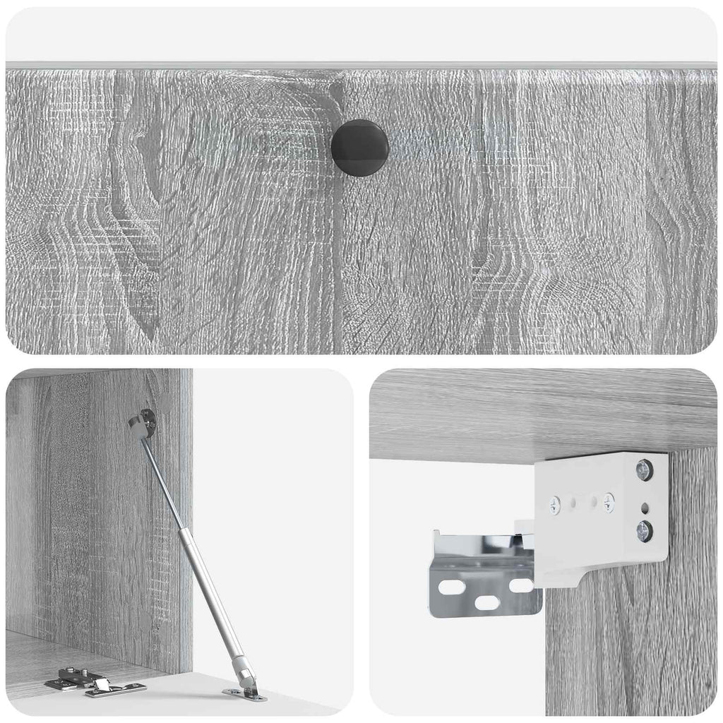 Mobile Porta TV da Muro 98 x 41 x 30 cm Sonoma grigio