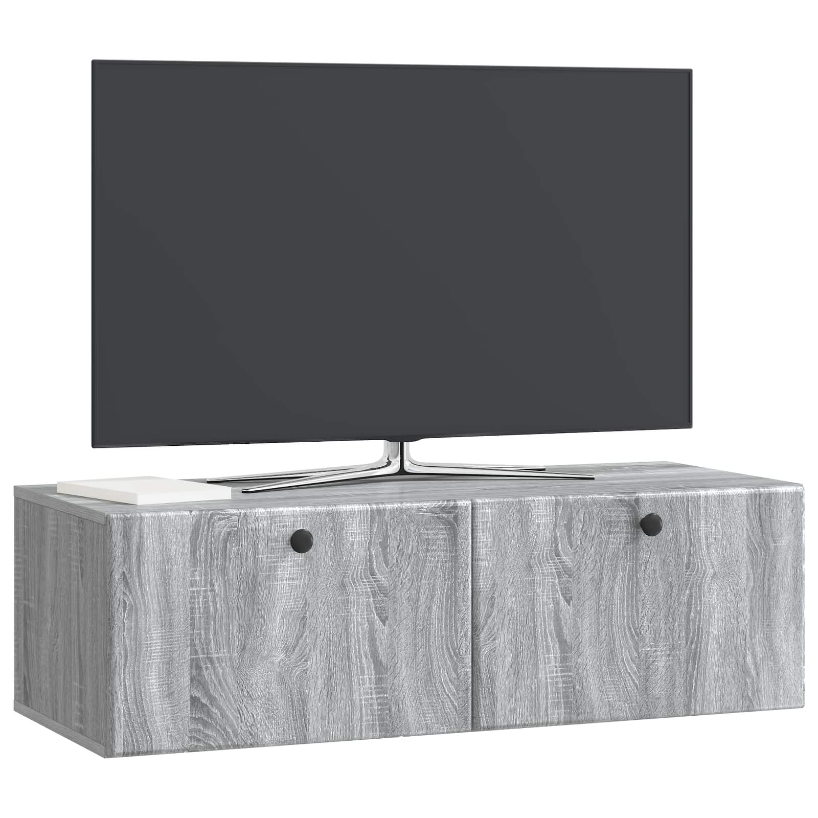 Mobile Porta TV da Muro 98 x 41 x 30 cm Sonoma grigio