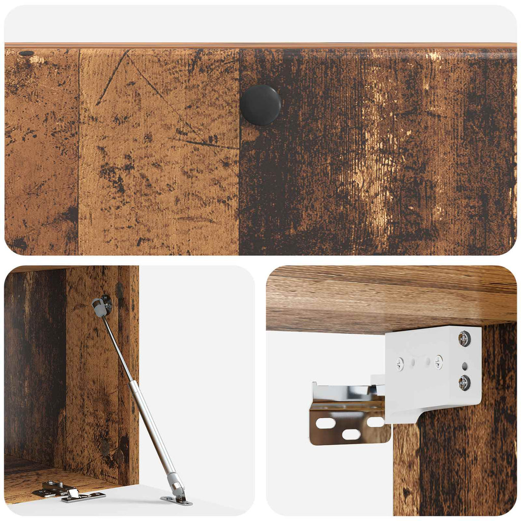 Mobile Porta TV da Muro 98 x 41 x 30 cm Legno antico