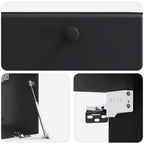 Mobile Porta TV da Muro 59,5 x 31 x 30 cm Nero