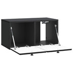 Mobile Porta TV da Muro 59,5 x 31 x 30 cm Nero