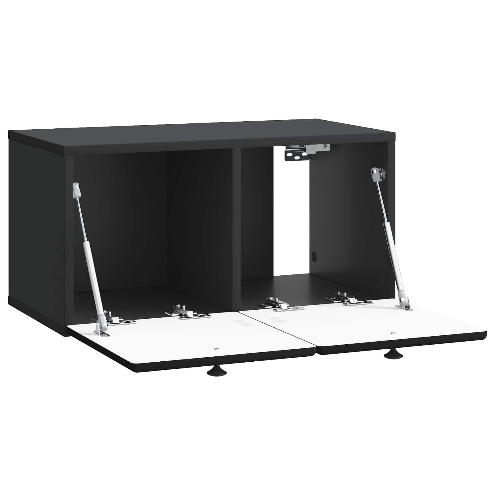 Mobile Porta TV da Muro 59,5 x 31 x 30 cm Nero
