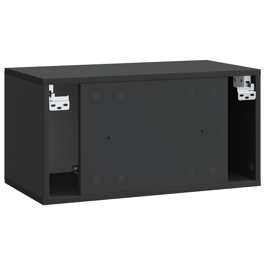 Mobile Porta TV da Muro 59,5 x 31 x 30 cm Nero