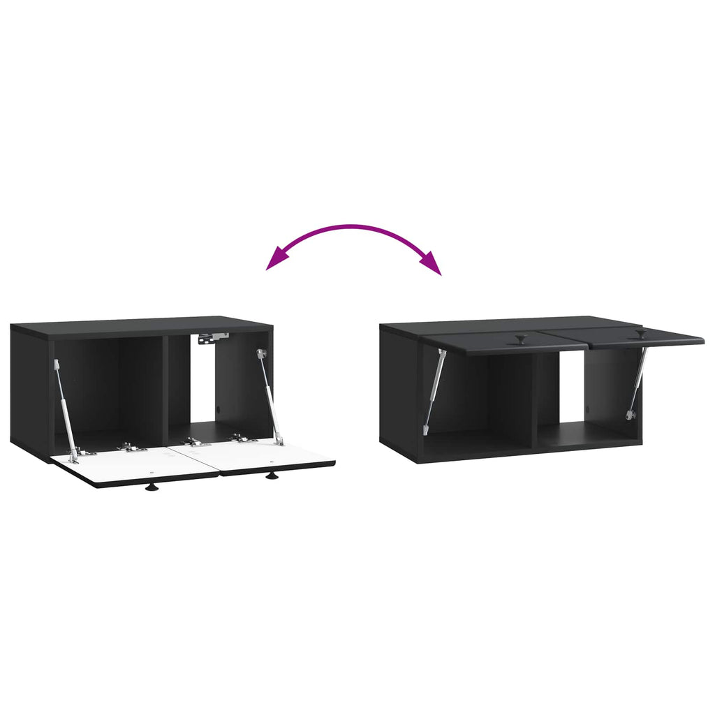Mobile Porta TV da Muro 59,5 x 31 x 30 cm Nero