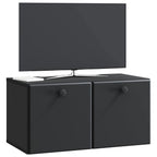Mobile Porta TV da Muro 59,5 x 31 x 30 cm Nero