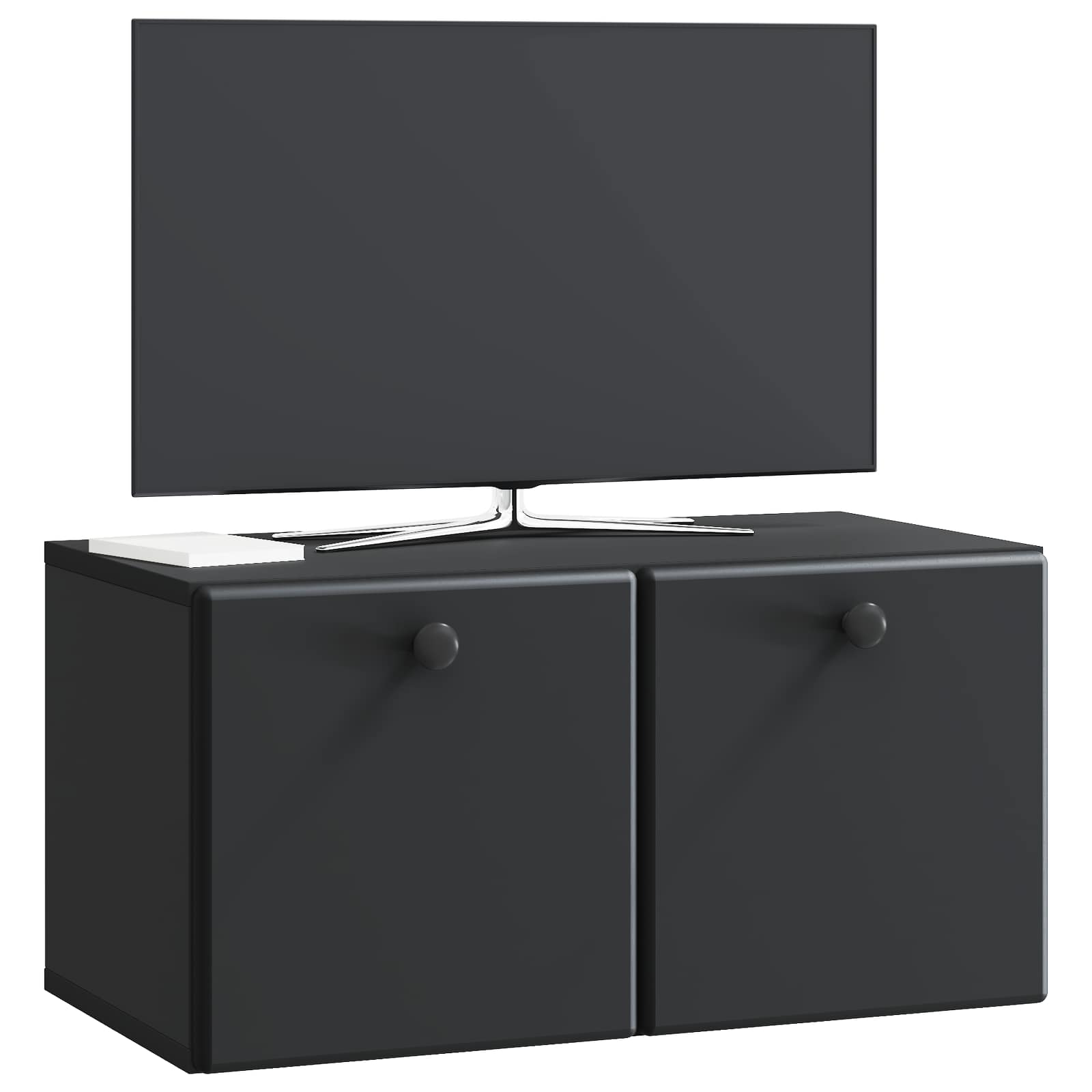 Mobile Porta TV da Muro 59,5 x 31 x 30 cm Nero