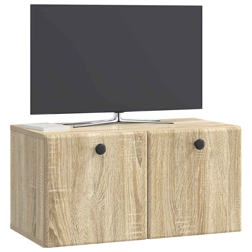 Mobile Porta TV da Muro 59,5 x 31 x 30 cm Rovere Sonoma