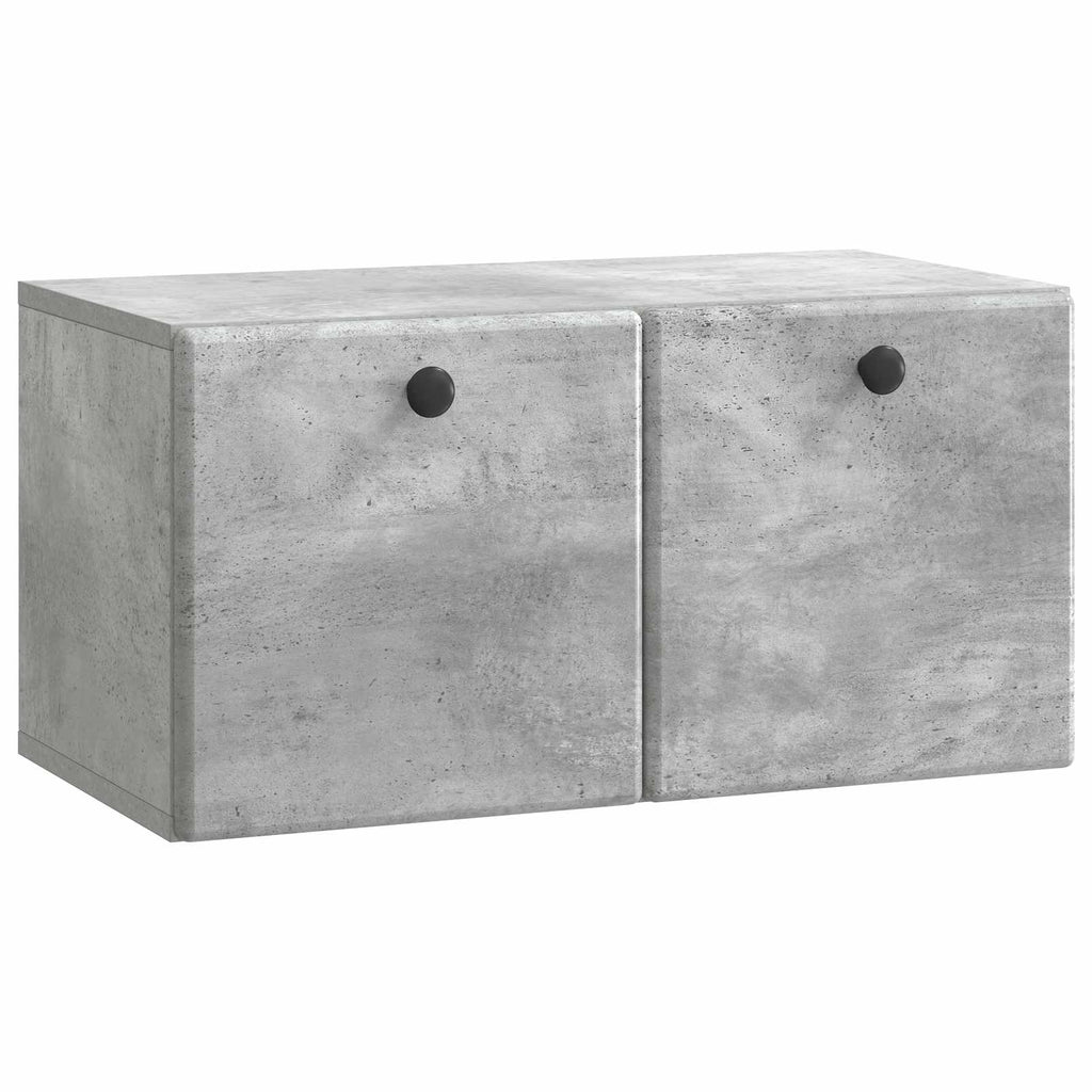 Mobile Porta TV da Muro 59,5 x 31 x 30 cm Grigio Cemento