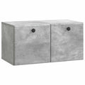 Mobile Porta TV da Muro 59,5 x 31 x 30 cm Grigio Cemento