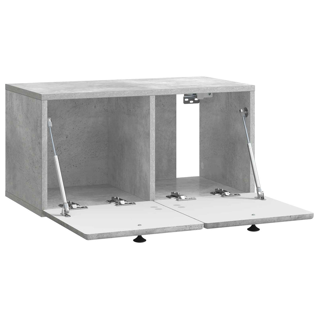 Mobile Porta TV da Muro 59,5 x 31 x 30 cm Grigio Cemento
