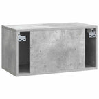 Mobile Porta TV da Muro 59,5 x 31 x 30 cm Grigio Cemento