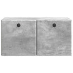 Mobile Porta TV da Muro 59,5 x 31 x 30 cm Grigio Cemento