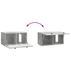 Mobile Porta TV da Muro 59,5 x 31 x 30 cm Grigio Cemento