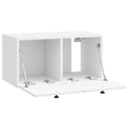 Mobile Porta TV da Muro 59,5 x 31 x 30 cm Bianco Lucido
