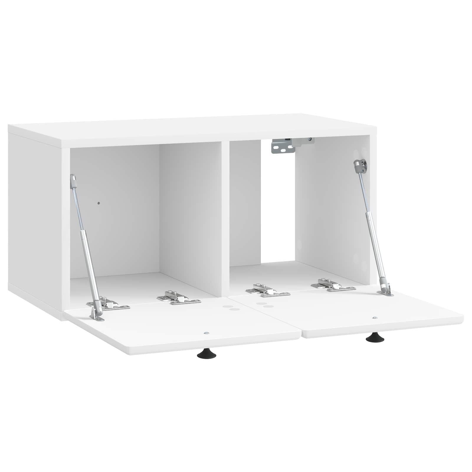 Mobile Porta TV da Muro 59,5 x 31 x 30 cm Bianco Lucido