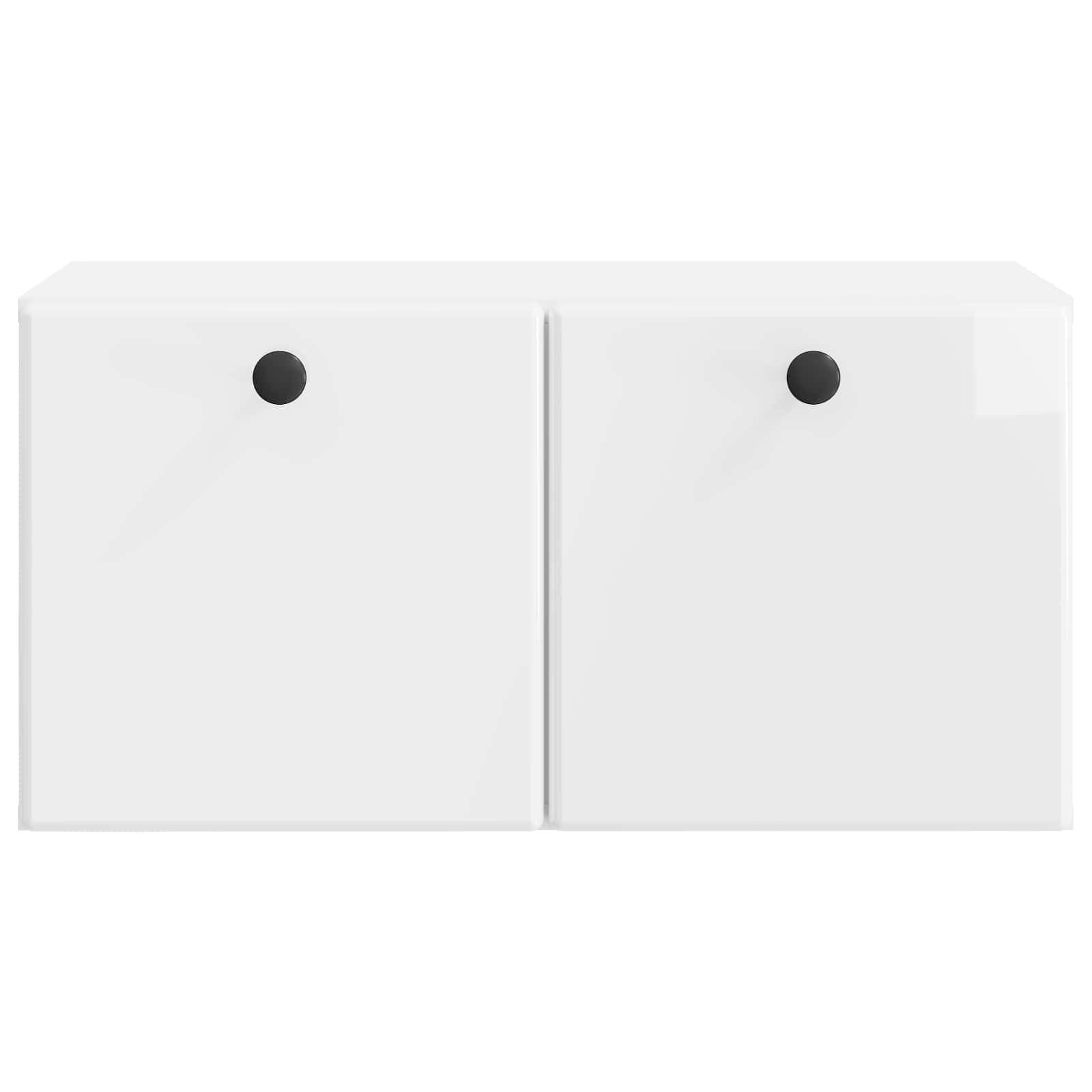 Mobile Porta TV da Muro 59,5 x 31 x 30 cm Bianco Lucido