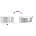 Mobile Porta TV da Muro 59,5 x 31 x 30 cm Bianco Lucido