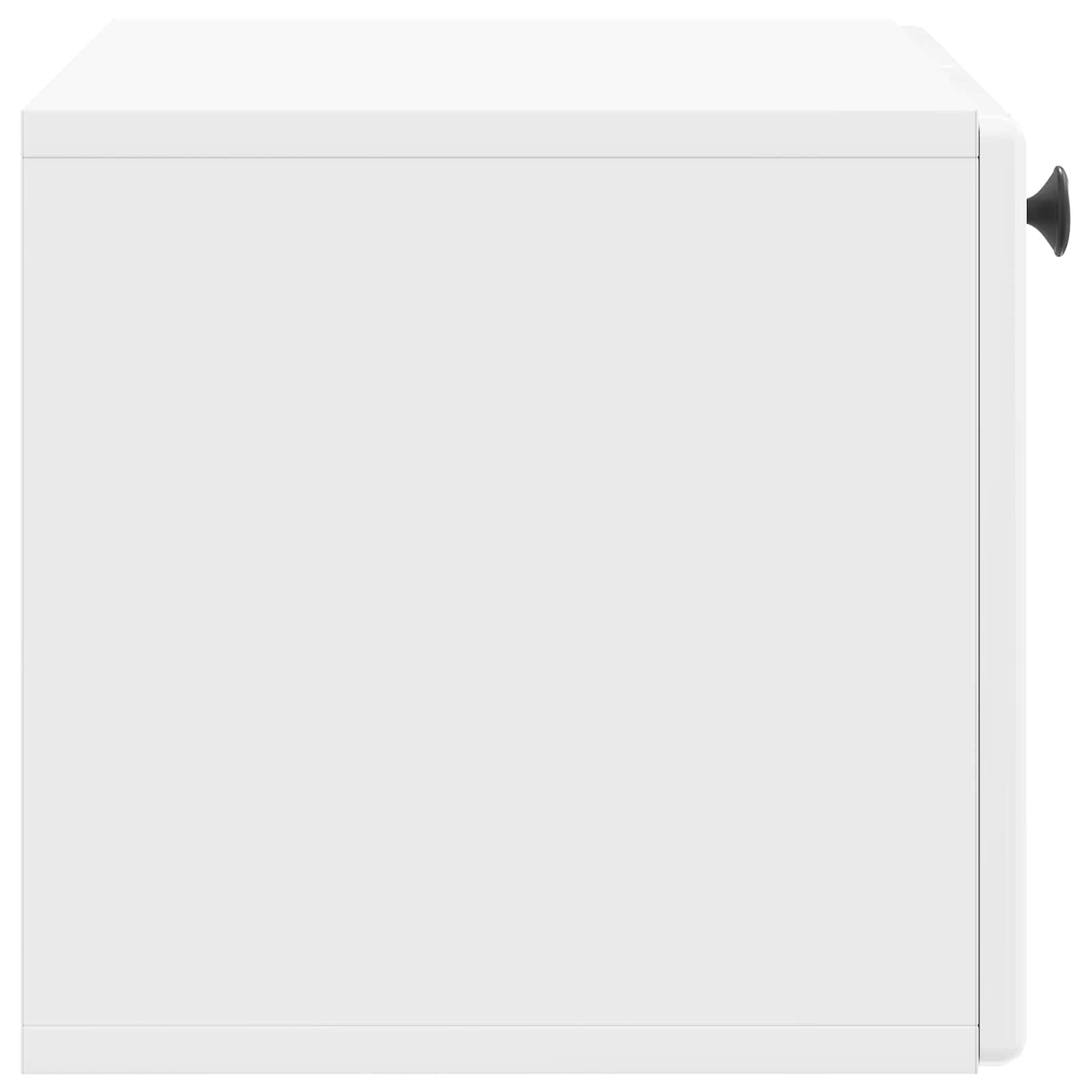 Mobile Porta TV da Muro 59,5 x 31 x 30 cm Bianco Lucido