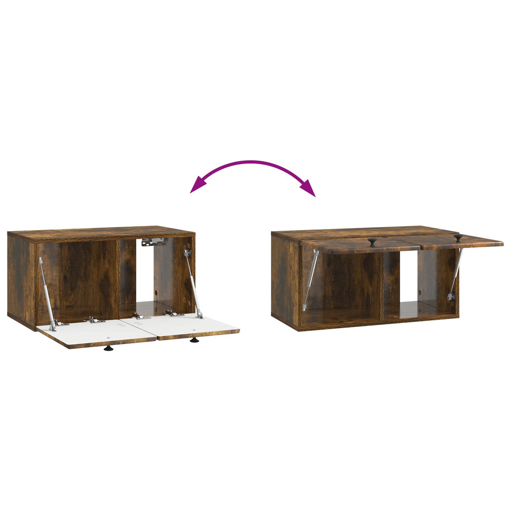 Mobile Porta TV da Muro 59,5 x 31 x 30 cm Rovere Fumo