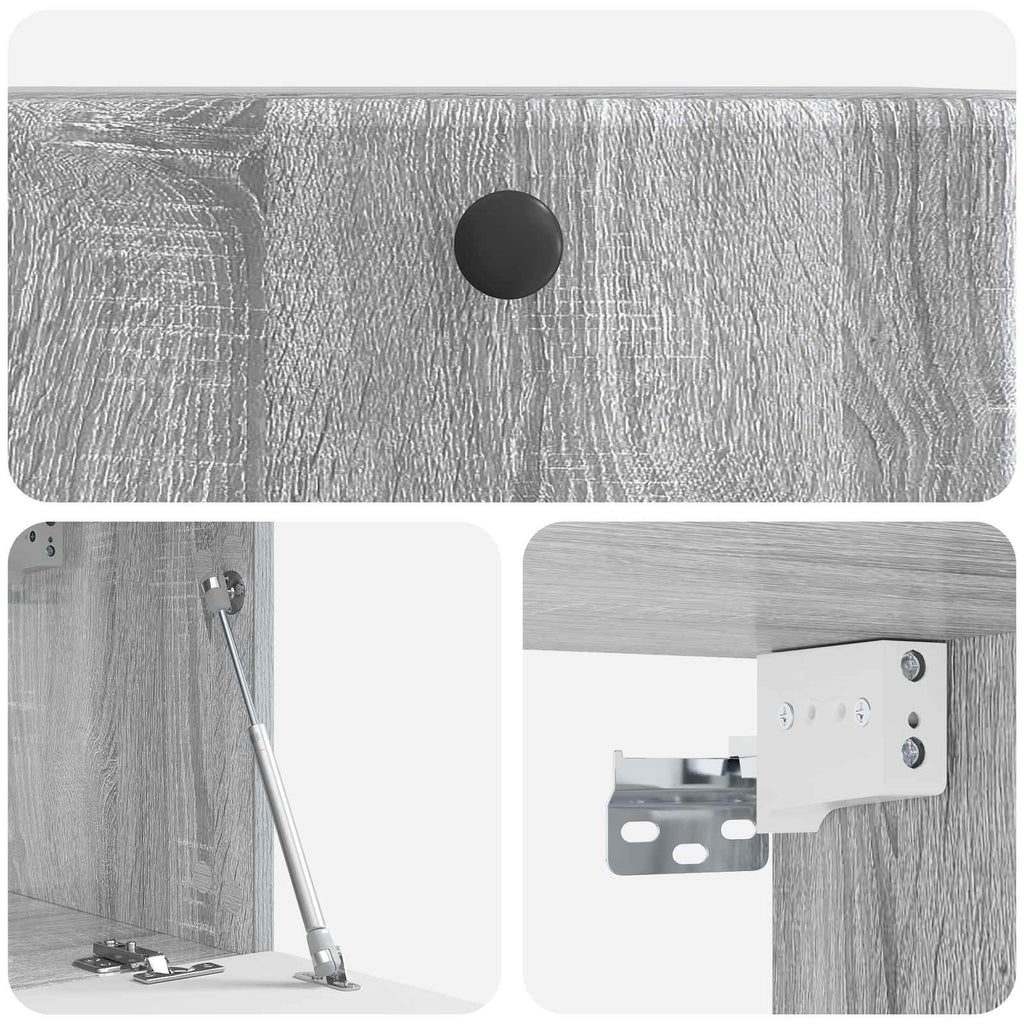 Mobile Porta TV da Muro 59,5 x 31 x 30 cm Sonoma grigio