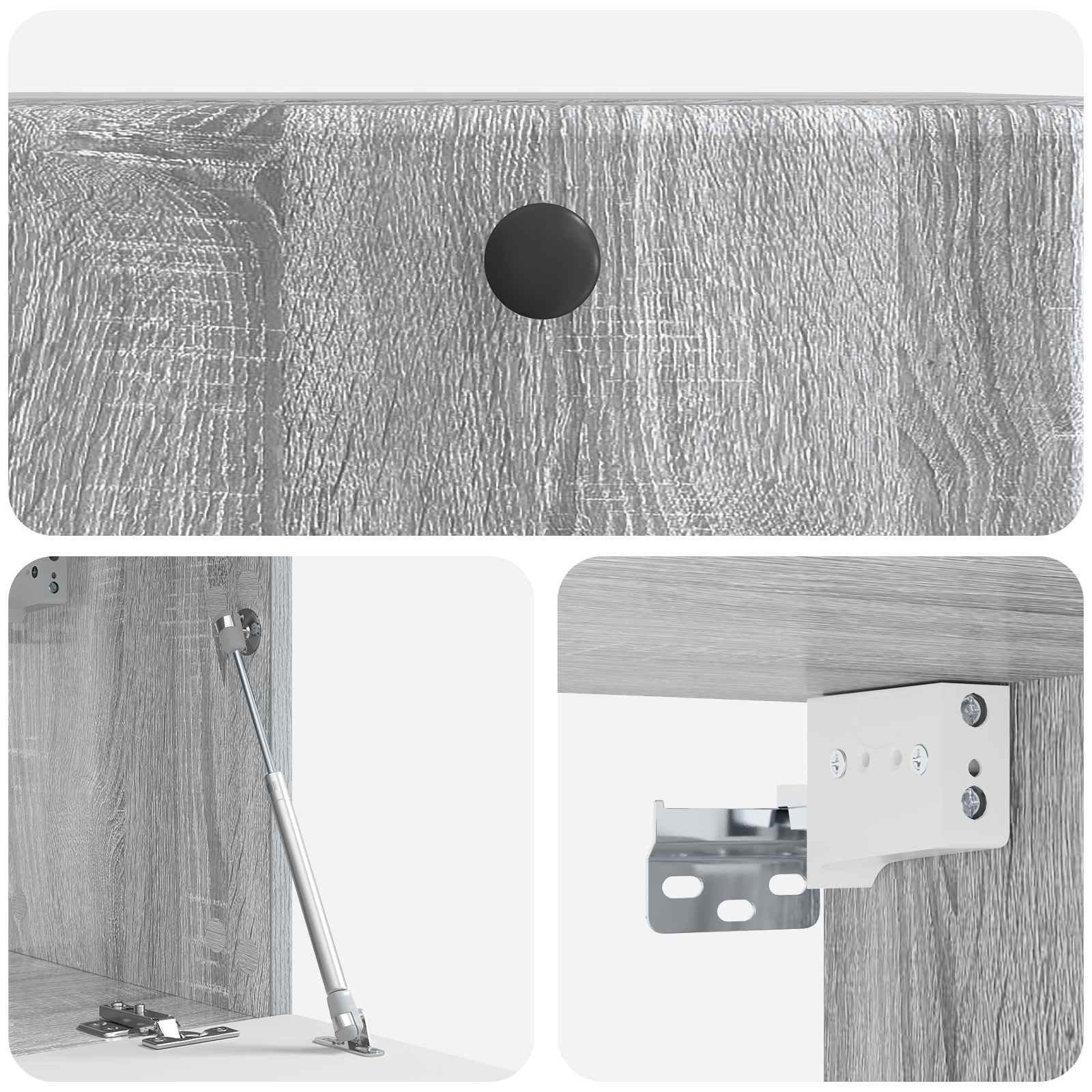 Mobile Porta TV da Muro 59,5 x 31 x 30 cm Sonoma grigio